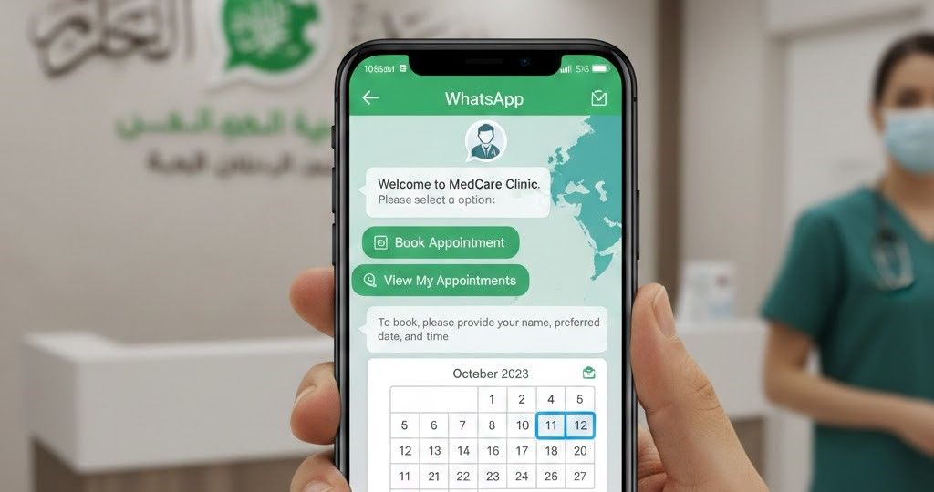 WhatsApp appointment booking healthcare GCC