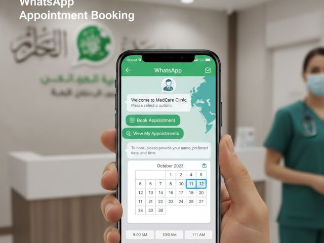 WhatsApp appointment booking healthcare GCC