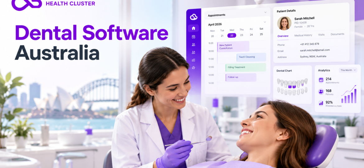 Dental Software Australia – Health Cluster dental practice management software for modern dental clinics.