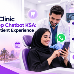 Dental clinic WhatsApp chatbot in KSA helping patients book appointments and improve their healthcare experience.